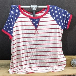 Americana short sleeve tee curvy plus size 3xl